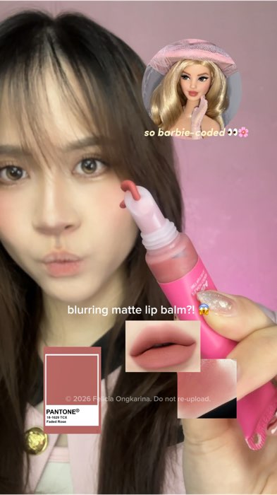 Barbie x Dazzle Me ?!! 😍💝 #lipbalm #lipbalmspf #lipbalmaddict #BarbiexDazzleMe #tintedlipbalm  #mattelipbalm #RacunShopee #dazzleme #mattelips