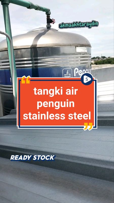 tangki air penguin stainless steel #DiskonRacunShopee #RacunShopee #GaraGaraRacunShopee #PromoNonStop #SpillBawaBerkah #SpillRacunShopee #ShopeeCOD