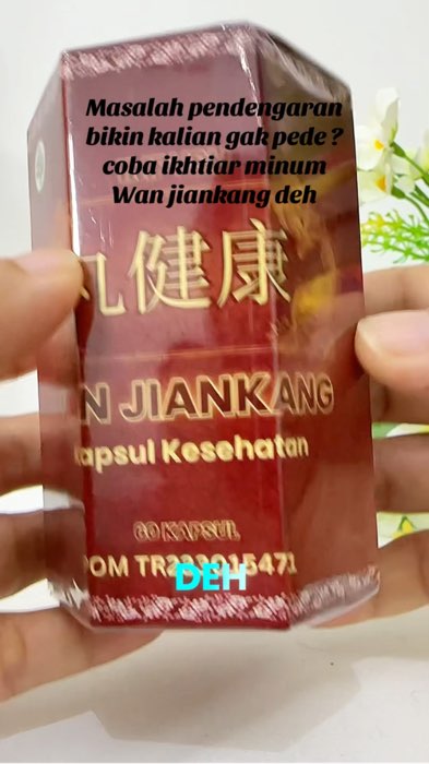 Wan jiankang kapsul obat telinga#wanjiankang #obattelinga #telingaberdengung