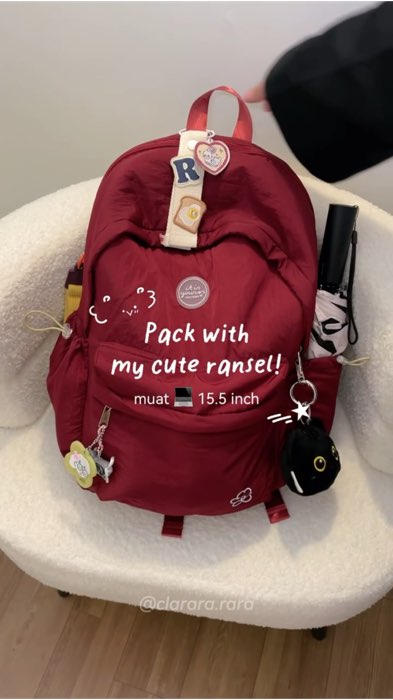 Backpack muat laptop 15.5 inch 💗 #tasransel #raccunshopee #racunshopeecheck #spillracunshopee #viraldishopeevideo #keranjangshopee #DiskonRacunShopee
