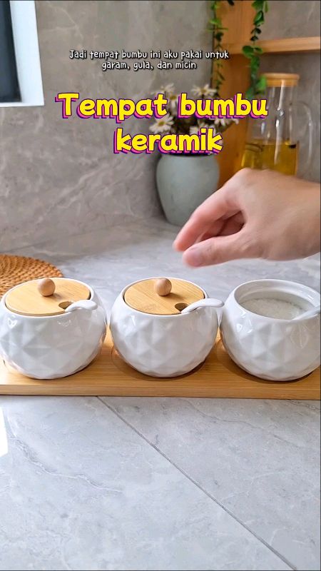 #tempatbumbu #tempatbumbukeramik #tempatbumbukeramiktutupkayu #viraldishopee #fypindonesia #ShopeeCOD #ShopeeReview #viral #fypviralindonesia #racunsh