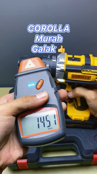 Corolla bor baterai 21V fullset #corolla #borbaterai #bortangan #borelektrik #Borcas #borcordless #borcordlessmurah #Borcas #RacunShopee #Diskon40RB