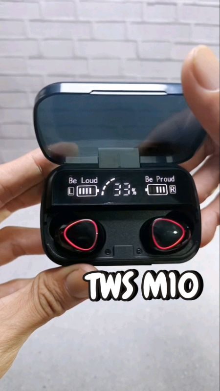 BISA JADI POWERBANK! TWS M10, headset earphone bluetooth 5.3. #tws #earphonebluetooth #headsetbluetooth #RacunShopee #SpillBawaBerkah #PromoNonStop