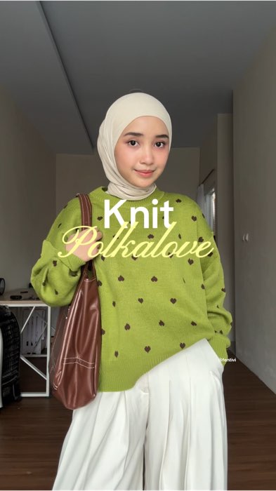 Knit Avocado girl #atasanknit #sweatercrop #outfitideas
