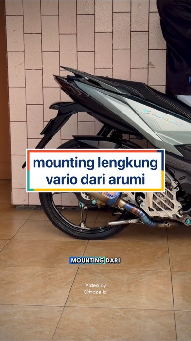looknya dapet, pastinya masih nyaman juga🥰 #mountingarumi #mountingvario #arumimotoparts #variomodifikasi #varioledold