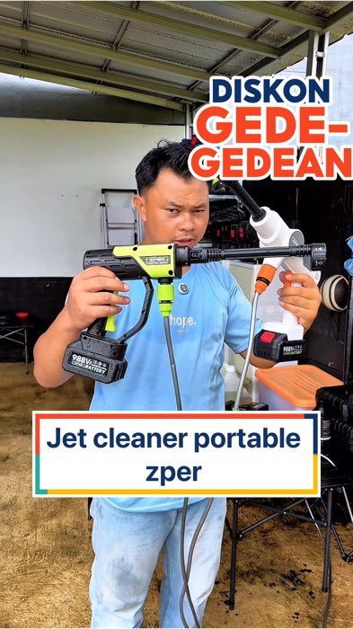 Jet cleaner portable zper #RacunShopee #GratisOngkirRP0 #PromoNonStop #ShopeeCOD #jetcleanerportable #jetcleanermurah
