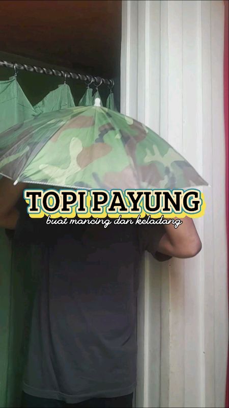 Topi Payung #topipayung #payungtopi #RacunShopee #pastifyp #payungmancing #topipayungmancing