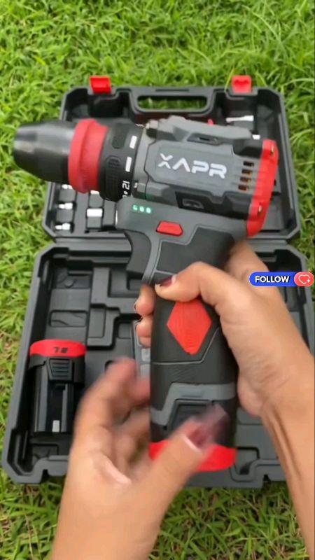 APR AP24PRO Bor baterai Brushless 10mm auto lock fullset 2 baterai 48vf 4cell #aprap24pro #borbaterai #aprjapan #borviraldishopee