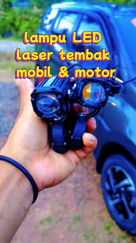 lampu LED laser tembak mobil dan motor #lampuledmotor #lampuledtembaksorot #lamputembakmotor #hargamurah #kualitaspremium