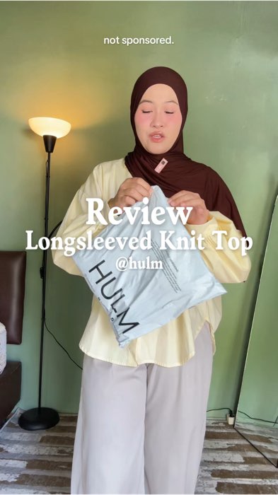 Longsleeved knit #longsleeved #longsleeveknit #atasanwanita #ShopeeLook #RacunShopee #hulm #hulmofficial