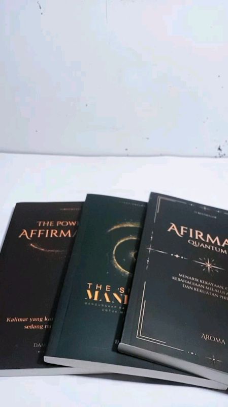 Paket mindset #afirmasiquantum #thepowerofaffirmation #mindset #thesecretofmanifesting #buku #RacunShopee #SpillRacunShopee #ShopeeCOD #PromoNonStop