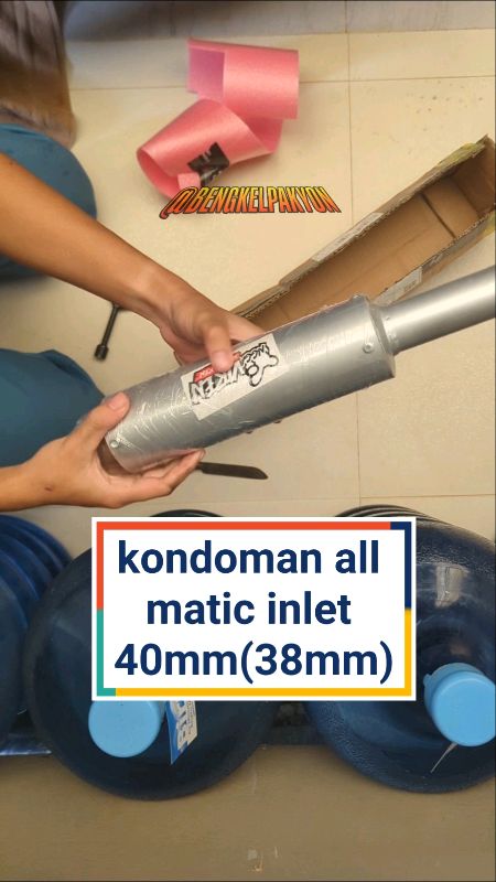 tabung kondoman all matic diameter 40mm buat inlet 38mm #viren #kondoman #kondomansarbor #knalpotkondoman #kondomanvario