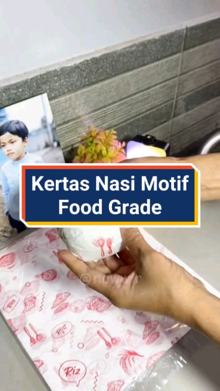 Kertas Nasi Motif Food Grade #kertasnasi #kertasnasi100lembar #RacunShopee ‎#ViralDiShopeeVideo ‎#PromoNonStop ‎#ShopeeCOD ‎#GratisOngkirRP0