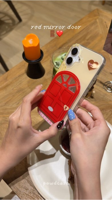 Case with mirror 🚪 #powdcase #iphonecase #mirrorcase