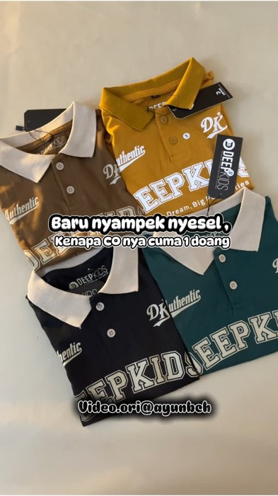 Nyesel banget cuma Co 1 datengnya sebagus ini #kaoskerahanak #kaoskerahpoloanak #RacunShopee #rzclothingkids
