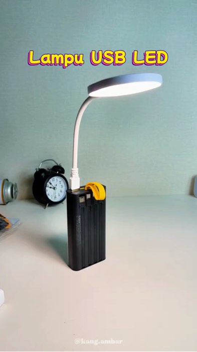 Lampu LED USB nyala terang dari Aoki #lampuusb #lampuledusb #lampuusbled
