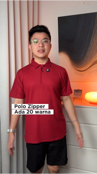 Polo zipper #RacunShopee #OOTDFashionShopee #FashiondiShopee #ShopeeFashionHaul