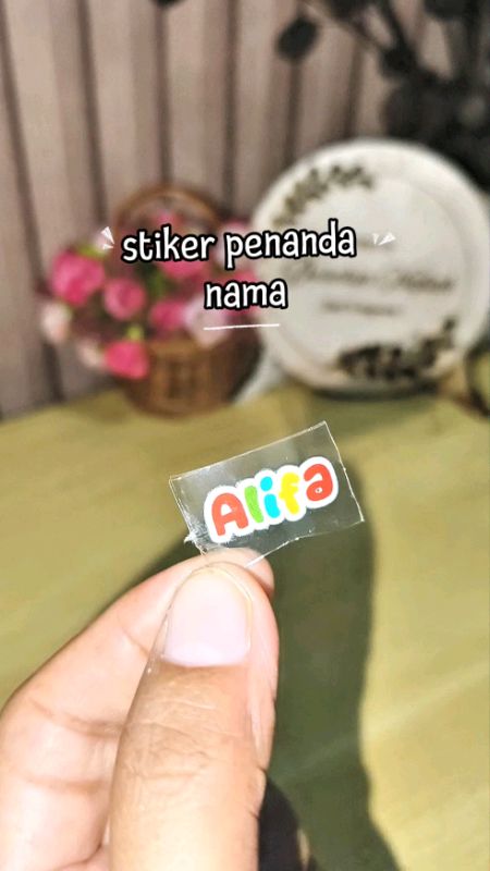 stiker penanda nama#gratisongkir #stikerpenandabarang #setikernama