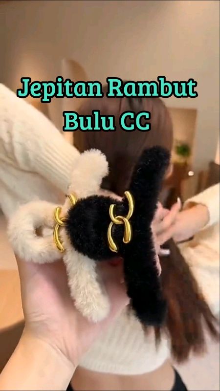 Jepitan rambut bulu #jepitanrambut #jepitanrambutbulu #RacunShopee #SpillRacunShopee