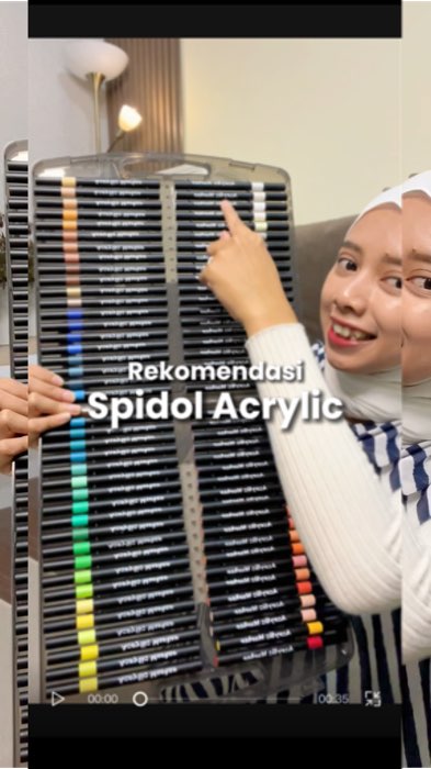 Spidol acrylic murah dan warnanya solid buat mewarnai anak #spidolwarna #spidolacrylic