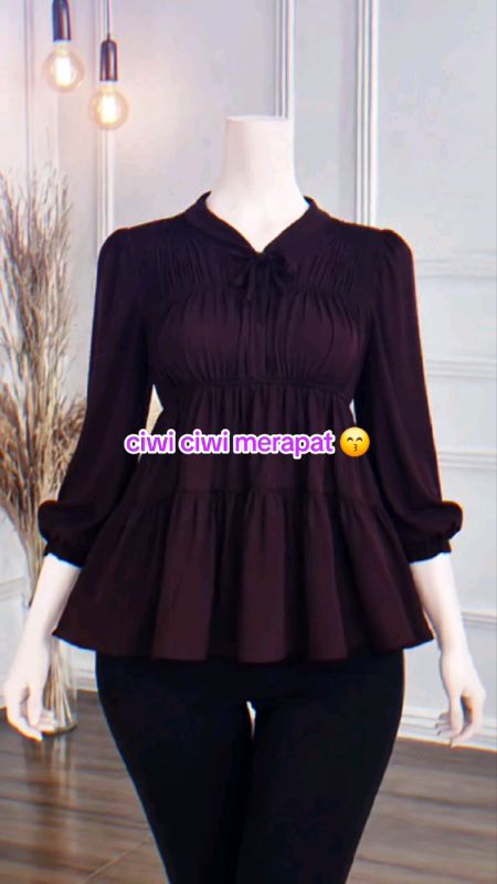 blouse cewek kekinian#bluosekekinian #RacunShopee #shopeevideo #ShopeeCOD #outfitlebaran #outfitlebaransimple
