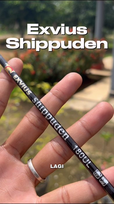 Joran ultralight dengan look yang keren banget bosku🥰🔥 #DiskonRacunShopee #mancingliar #jorancarbonsolid #joranpancing #exviusshippuden