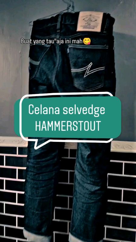 pemakaian 1x udah mantep hasilnya #hammerstout #hammerstoutoriginal #celanadenimselvedge #GakNyeselBeliIni #BadaiTapiBudget
