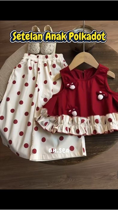 Klik diskon! Setelan anak perempuan polkadot #setelananak #setelananakperempuan #RacunShopee #RacunShopeeCheck #ShopeeLook #SpillRacunShopee