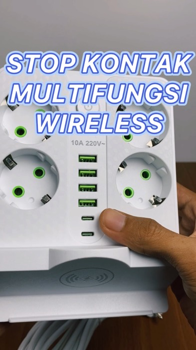 Stop kontak multifungsi wireless #stopkontak #stopkontakusb #stopkontakkabel #stopkontakswitch #stopkontakwireless #RacunShopee #DiskonRacunShopee