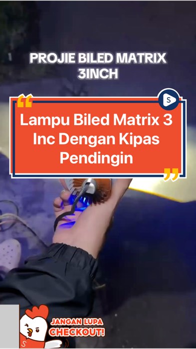 Lampu Tembak Projie Biled Matrix 3 Inc #viral #ViralDiShopeeVideo #DiskonRacunShopee #NyeselGakBeliDisini #shopeevideo