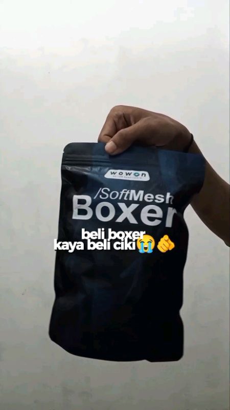 Pria wajib punya! Boxer Ice Silk yang bikin "aset" tetap adem seharian. 🧊 ​#wowon #boxerpria #celanadalampria #menswear #rekomendasiboxer