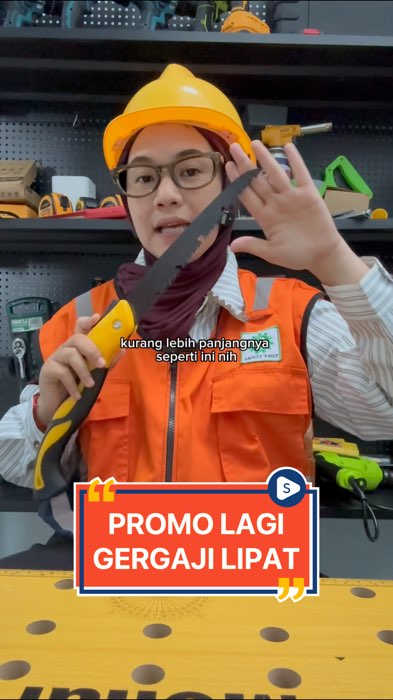 Promo diskon gergaji lipat #gergajilipat #gergajilipatmurah #gergajilipatsupertajam #gergajilipat #gergajitangan #PromoNonStop #DiskonShopeeVideo