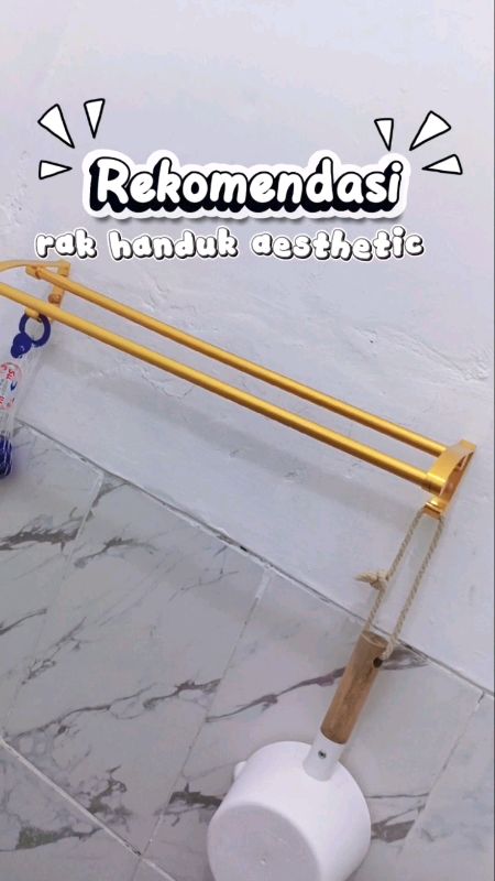 rak handuk aesthetic #rakhanduk #rakhandukkamarmandi #rakhandukdindingkamarmandi #rakhandukmurah #rakhandukaluminium #rakhandukstainless