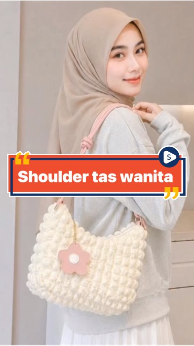 Shoulder bag #onesetkekinian #OngkirRP0SemuaToko #ShopeeReview #ShopeeFashionHaul #taswanita