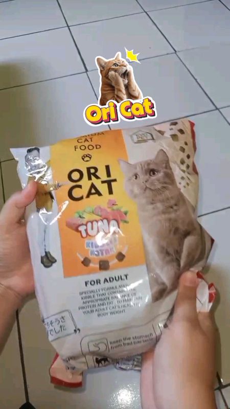 gonta ganti makanan kucing ga masalah yg penting jelas kandungan gizinya dan kucingmu cocok #oricat #dryfoodoricat #pakankucing #pakankucingmurah