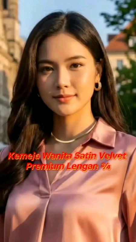Kemeja Wanita Satin Velvet Premium Lengan ¾ #kemejawanitasatinvelvetpremiumlengan3per4 #PromoNonStop #SultanShopeeVideo #VideoViralDiShopee