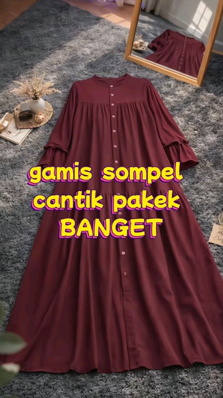 gamis simpel dan cantik #gamis #DiskonRacunShopee #ShopeeFashionHaul #fyp #shoperamadhanlook