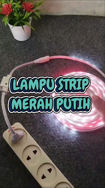lampu strip merah putih #GratisOngkirRP0 #SpillRacunShopee #lampustrip #lampustripmerahputih #lampuhias