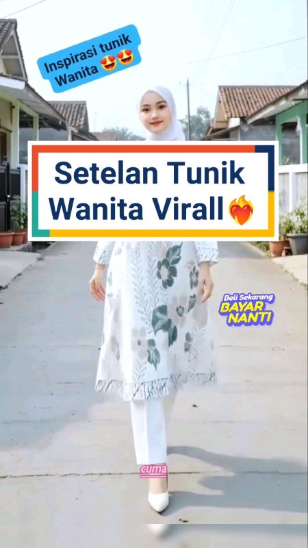#setelanwanita #setelantunikwanita #setelantunik #tunikkekinian #tunikwanita #tunikmurah #tunikviral #GratisOngkirRP0 #RacunShopee #DiskonRacunShopee