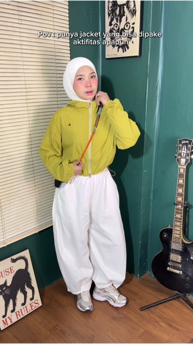 Jacket 100rban sekeren ini #jacket #jacketparasut #ootdhijab #ShopeeFashionHaul