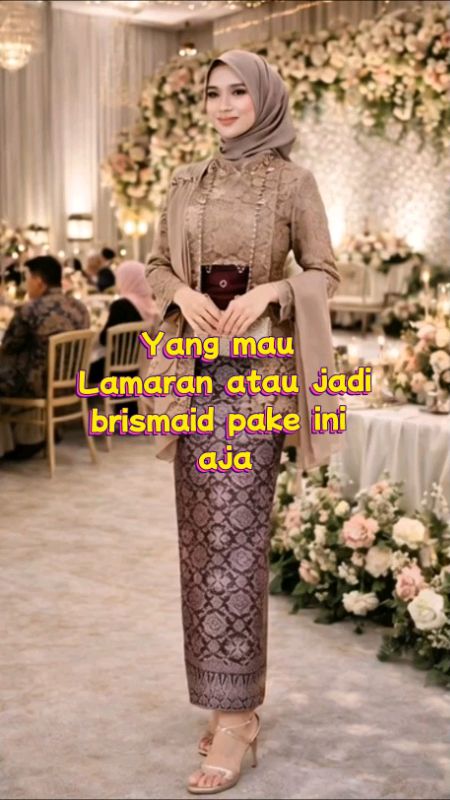 kebaya Sabrina cantik anggun dan elegan 🌺 #brismaid #lamaran #kondangan #hajatan #GakNyeselBeliIni