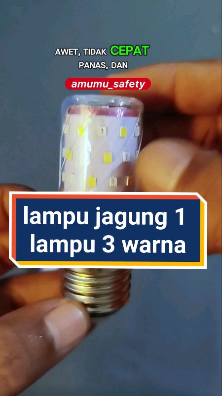 corn light LED 1 Lampu 3 warna #RacunShopee #shopeevideo #goldentick #ShopeeVideoCreator #shopeeindonesia #ShopeeCOD #shopemurah #lamputidur
