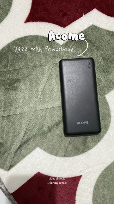 Udah ga jaman pake yang tebal, slim kayak gini lebih praktis buat dibawa #powerbank #ShopeeHaul #acomepowerbank #rekomendasi