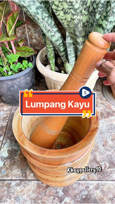 Lumpang kayu 🪵 #ShopeeCOD #ShopeeLook #SpillBawaBerkah #SpillRacunShopee #lumpangkayu #lumpangkayuset #lumpangkayumahoni