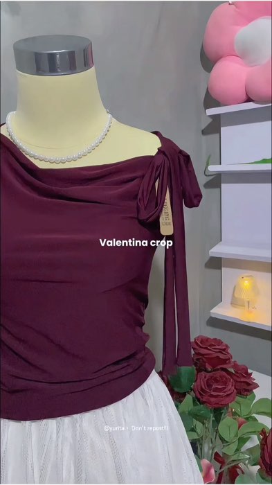 valentina top one shoulders #valentinatop #croptop #koreantop #outfitideas #ootdfashion #topwanita #topcute