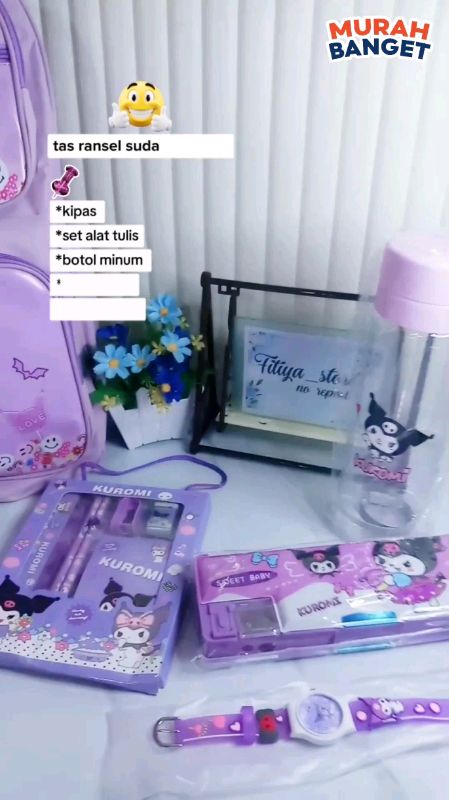 beli tas banyak bonusnya😍😍#ranselkuromi #tasranselsekolah #ranselsekolah #tasranselset #RacunShopee #tasanaksd #SpillRacunShopee #ShopeeLook