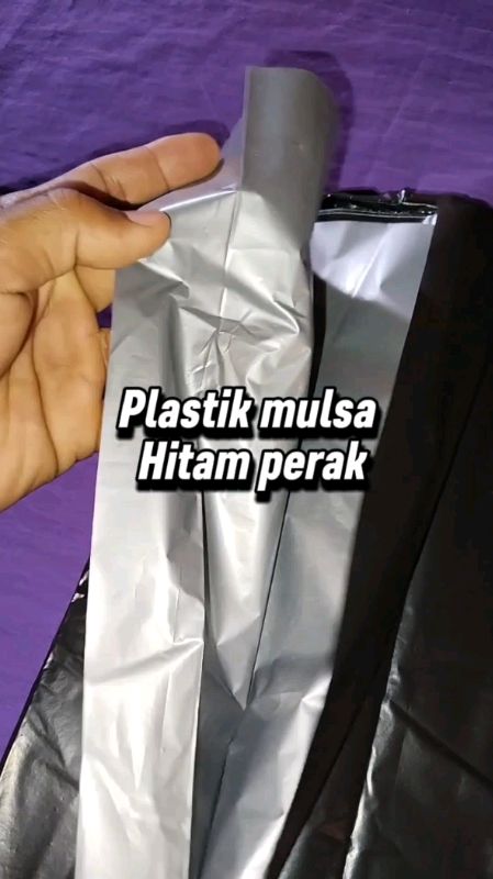 Plastik mulsa Hitam perak 80cm/100cm/120cm kemasan 1kg#plastikmulsahitamperak #plastikmulsa #plastikmulsacapbadak #plastikmulsapertanian