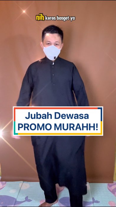 Promo jubah dewasa harga MURAAH, cek out di keranjang oren disini biar dapat diskon #jubahdewasa #RacunShopee #ShopeeCOD #GratisOngkirRP0