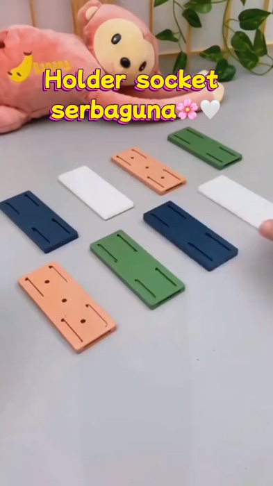 Holder socket serbaguna#RacunShopee #SpillBawaBerkah #holderhptempel #holdersocket #holderremotdinding #kebutuhanrumahtangga #fyp