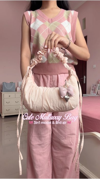 tas 3in1 ter gemess💗 muat banyak loh inii #RacunShopee #OOTDFashionShopee #tas3in1 #tasmultifungsi #taswanita #tasmini #shoulderbag